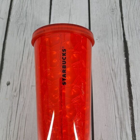 Starbucks Heart Embossed Venti Valentine’s Day Tumbler Cup w/ Lid No Straw Rare - Picture 4 of 14